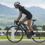 woman riding bike without back pain