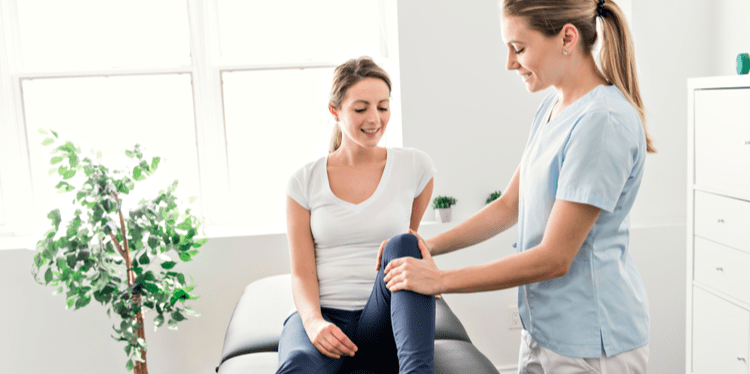 Woman receiving chiropractic care in Coral Springs, Florida