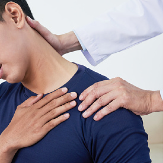 doctor treating patient